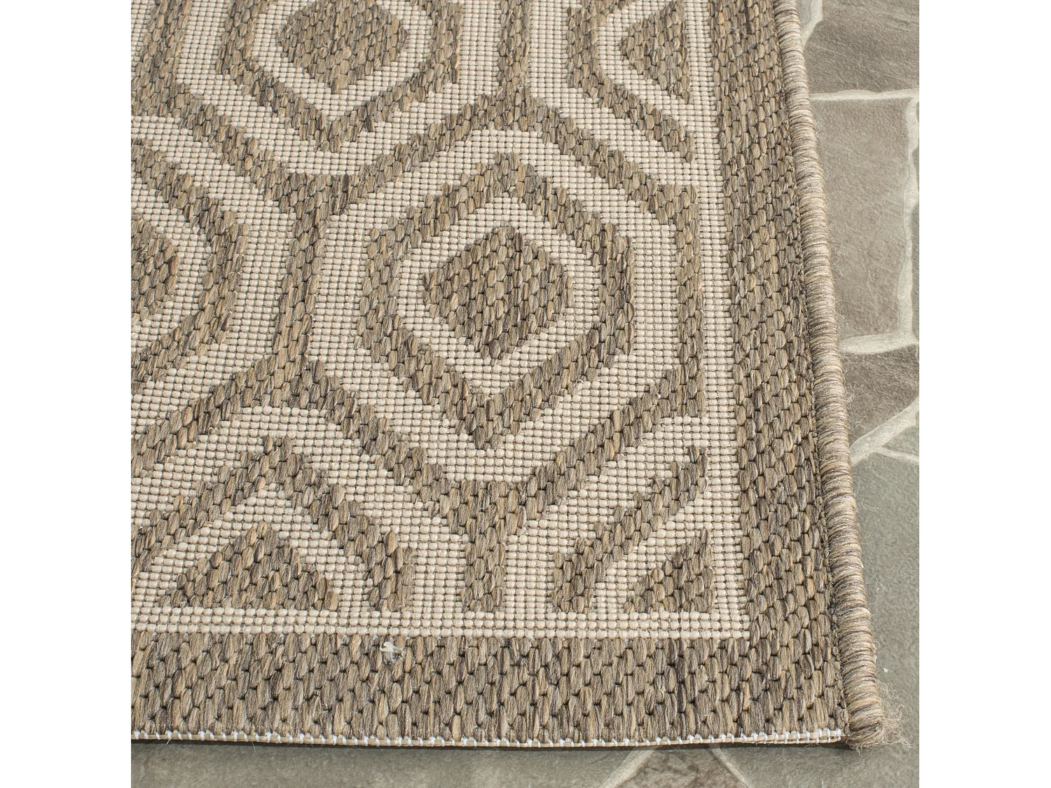 Tapis Marron/Neutre 122 X 170 cm - Zariah