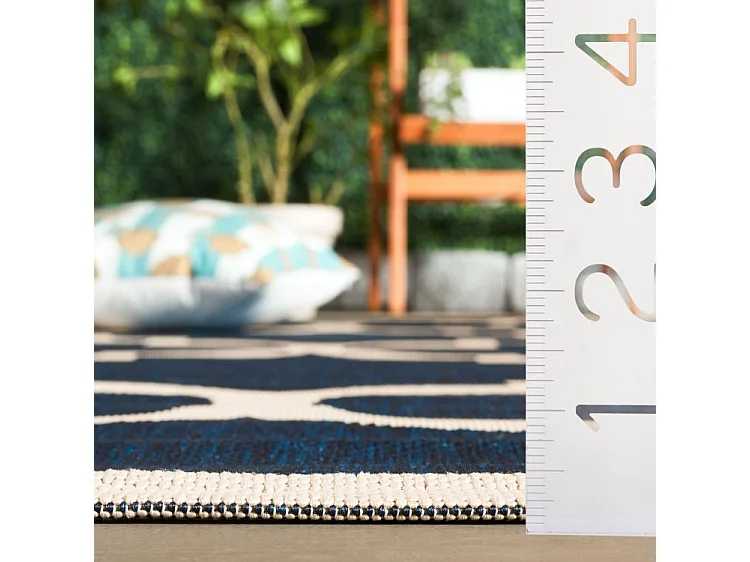 Tapis Bleu Marine/Neutre 122 X 170 cm - Jojo