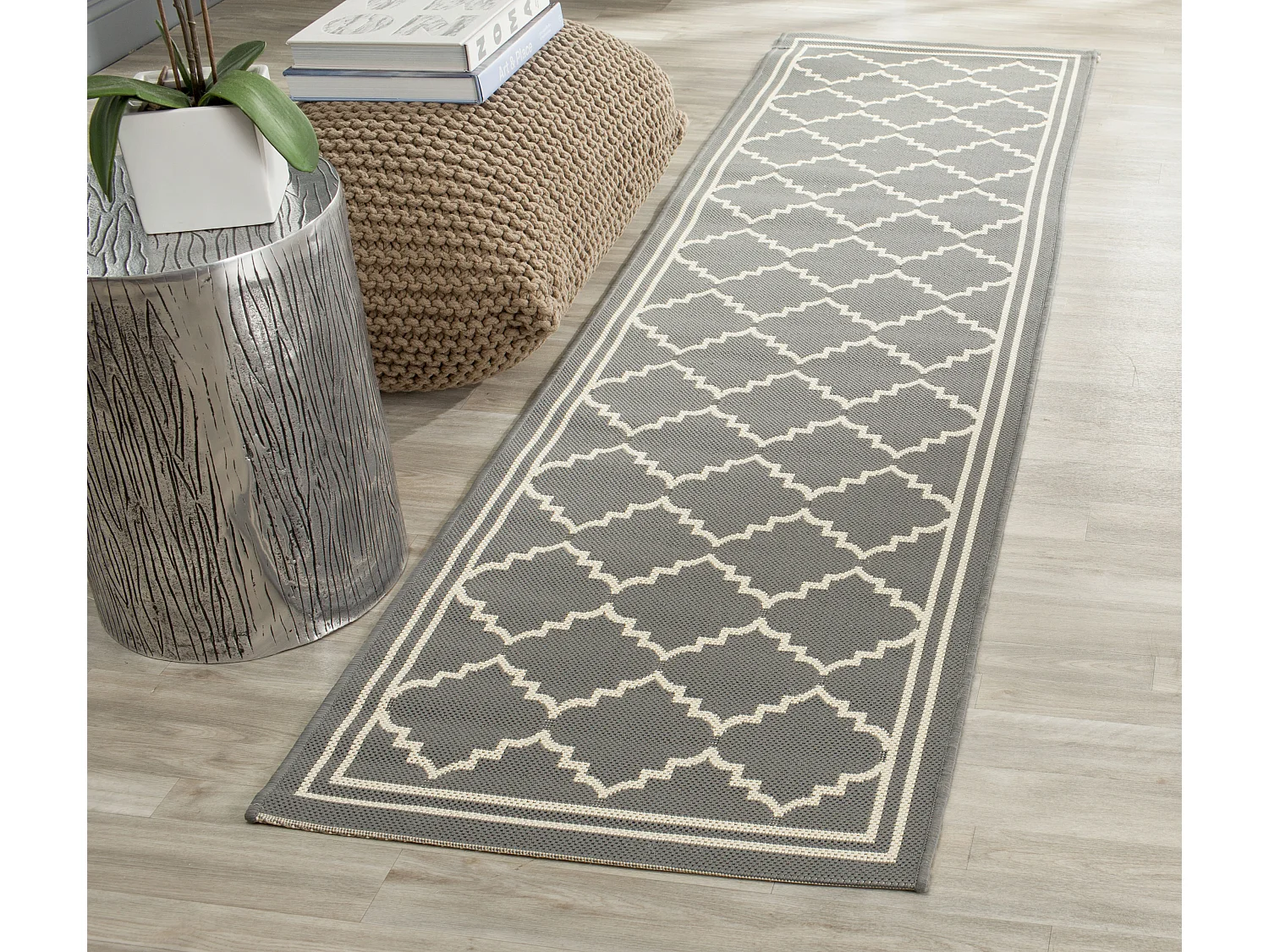 Tapis Gris/Neutre 69 X 244 cm - Oriah