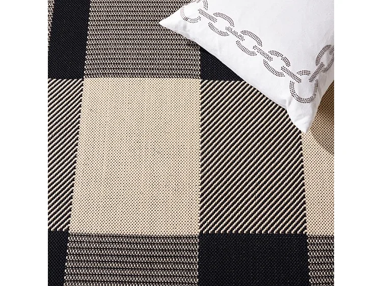 Tapis Noir/Neutre 122 X 170 cm - Mendez