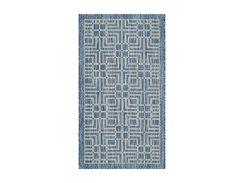 Tapis Bleu Marine/Gris 61 X 109 cm - Nantucket