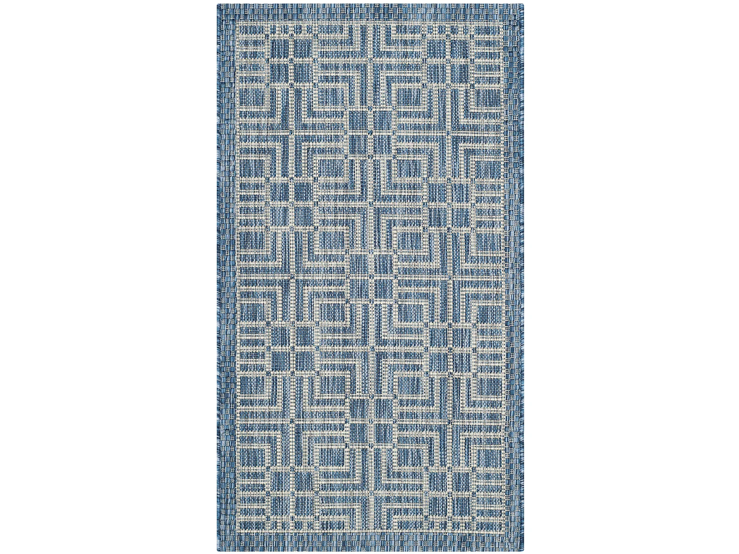 Tapis Bleu Marine/Gris 61 X 109 cm - Nantucket