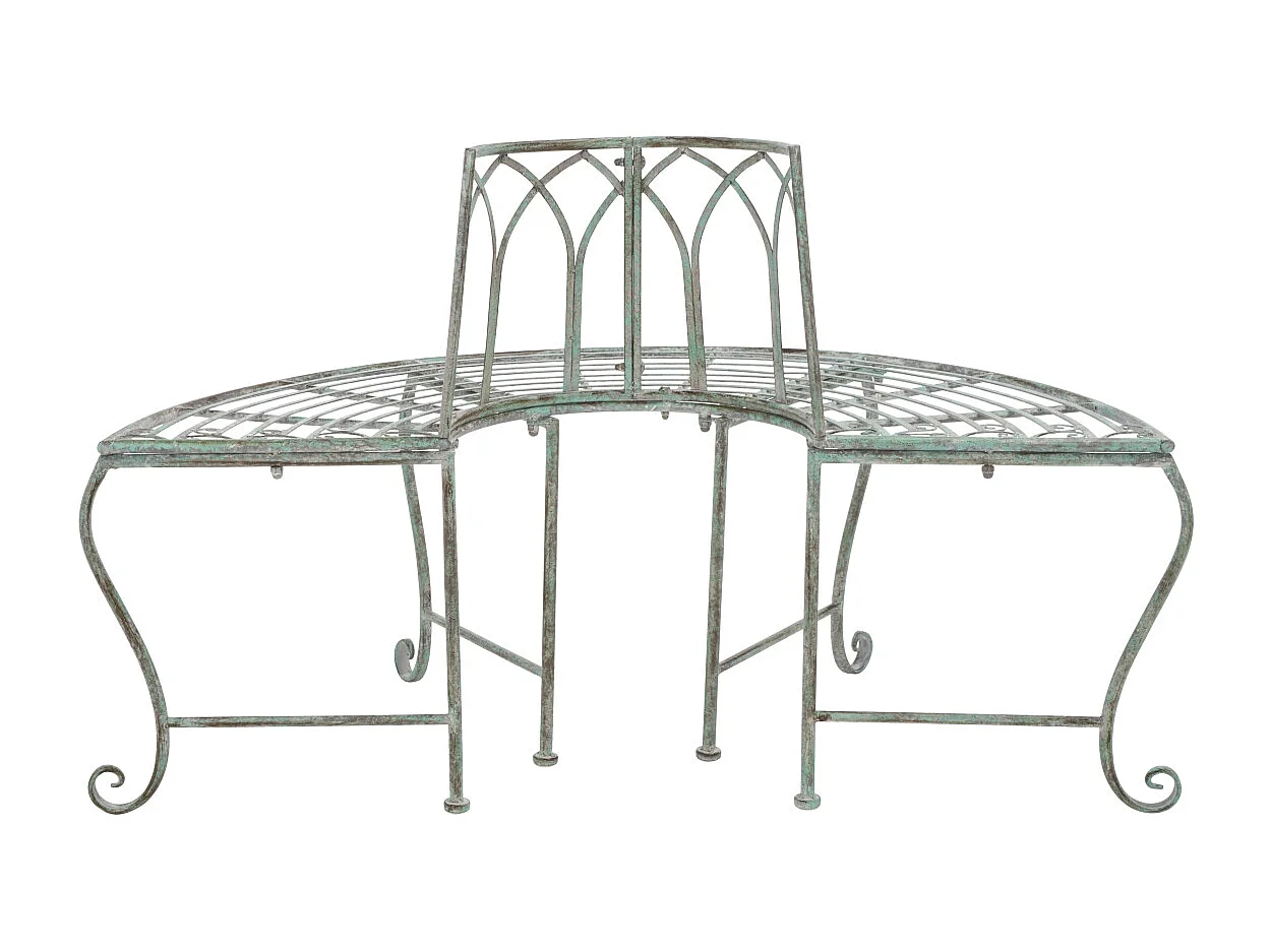 Banc Vert foncé antique  60 x 125 x 80 cm - Abia