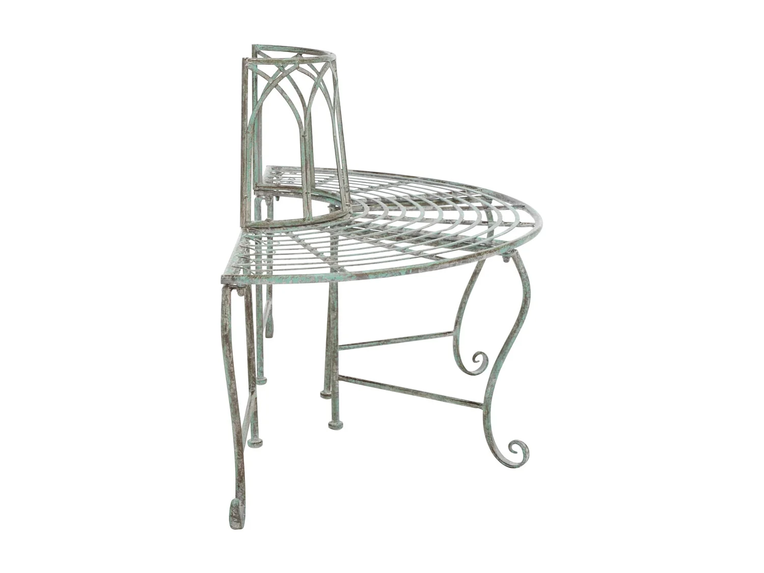 Banc Vert foncé antique  60 x 125 x 80 cm - Abia