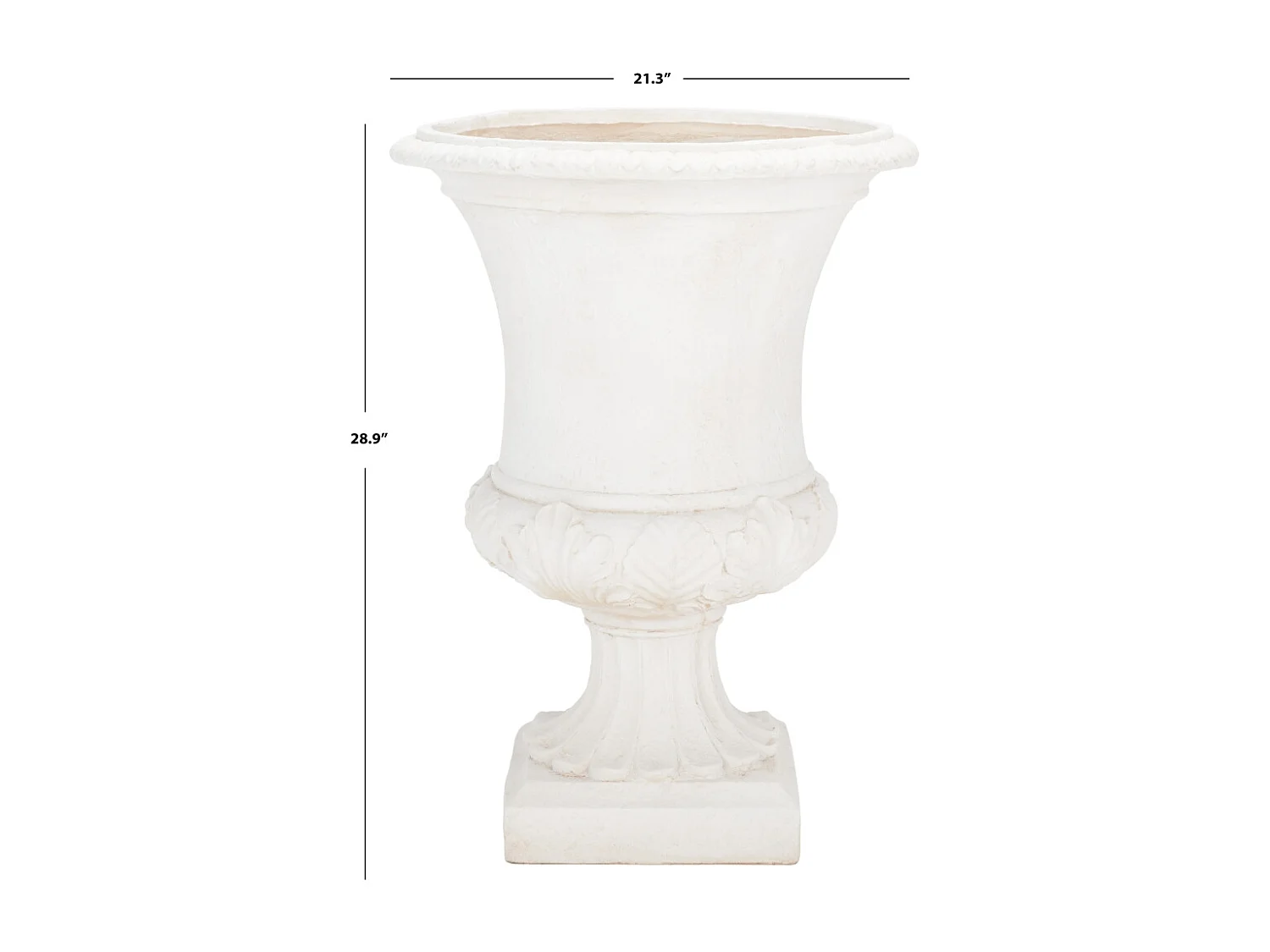 Jardinière Blanc Cassé 55 x 55 x 75 cm - Paven