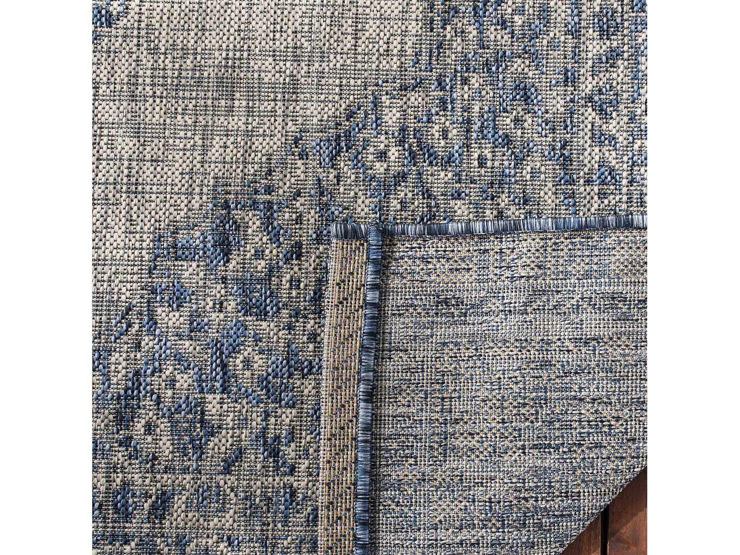 Tapis Gris/Bleu 79 X 152 cm - Amira