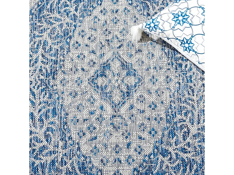 Tapis Gris/Bleu 79 X 152 cm - Amira