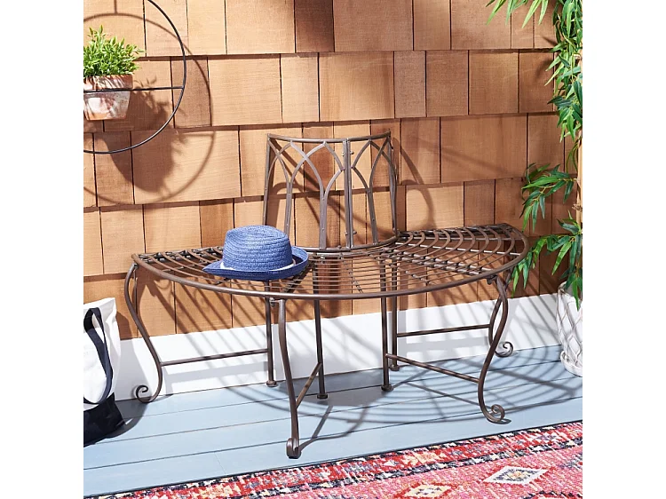 Banc Brun Rustique 60 x 130 x 200 cm - Abia