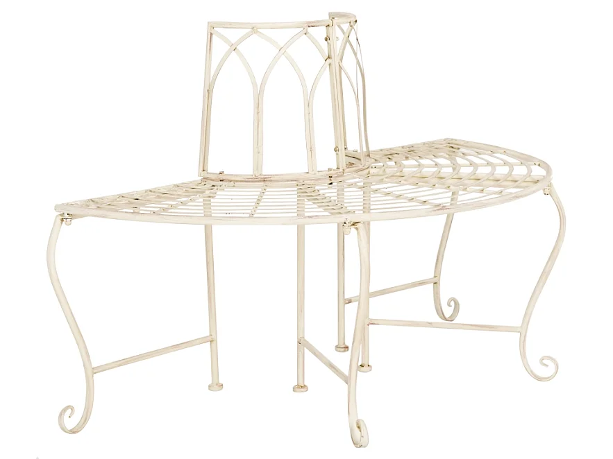 Banc Déchiré/Blanc 60 x 125 x 80 cm - Abia