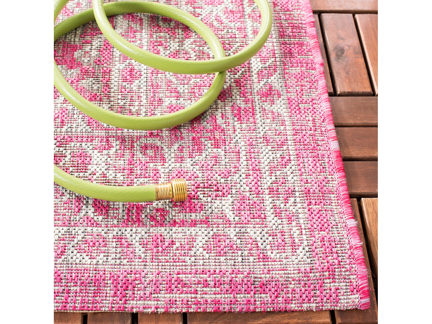 Tapis Gris/Rose 201 X 290 cm - Amira