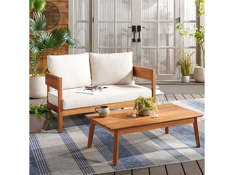 Ensemble d'extérieur Taupe 50 x 80 x 135 cm - Theo