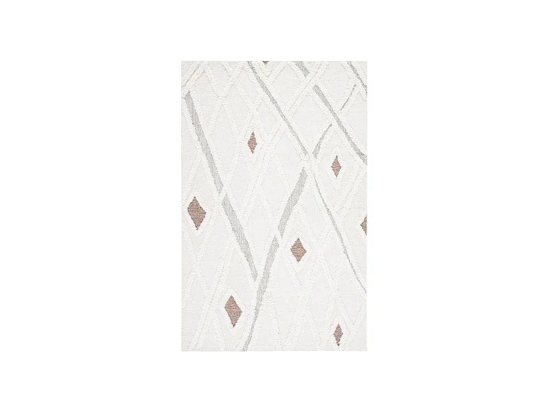 Tapis Ivoire/Marron 122 X 183 cm - Cyra