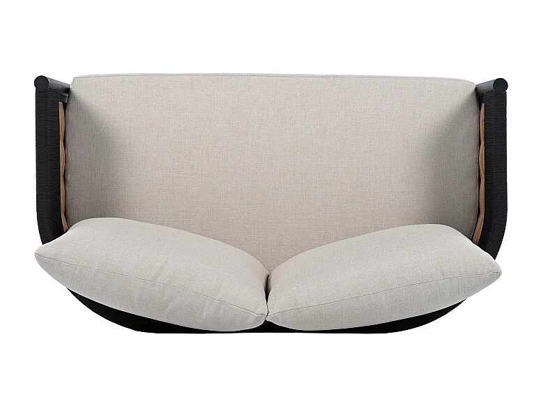 Ensemble d'extérieur Noir/Beige 110 x 55 x 40 cm - Harrison