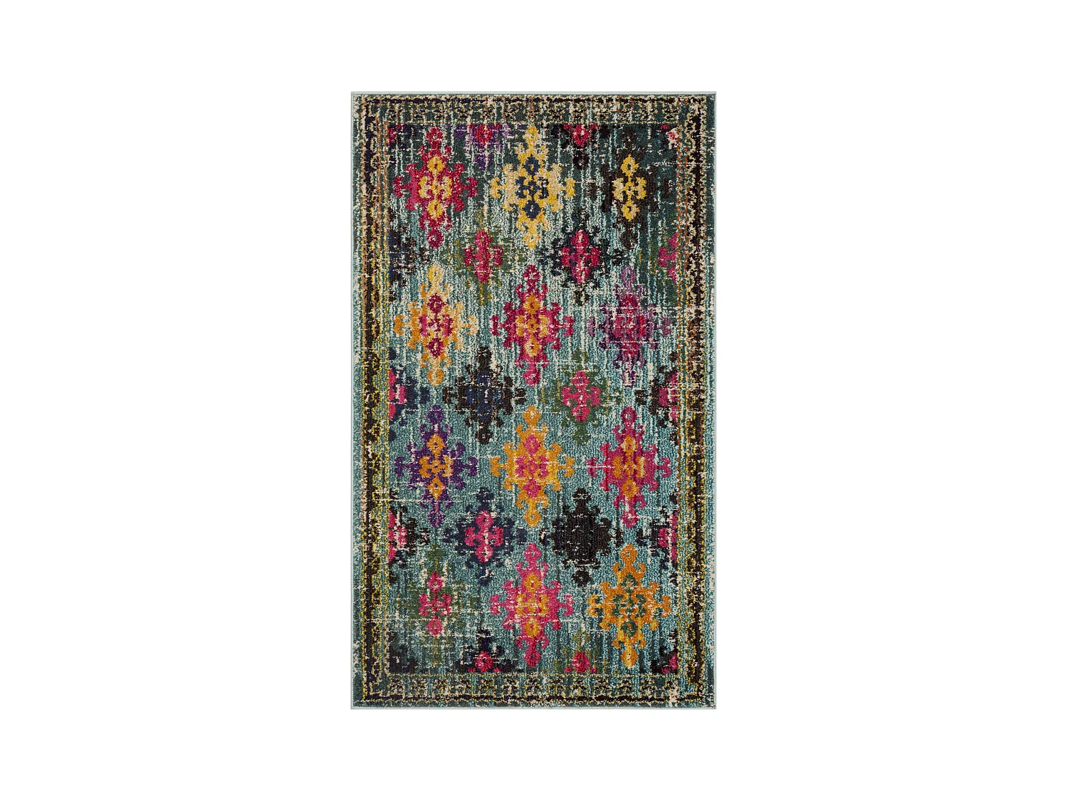 Tapis Bleu/Multicolore 91 X 152 cm - Lunya