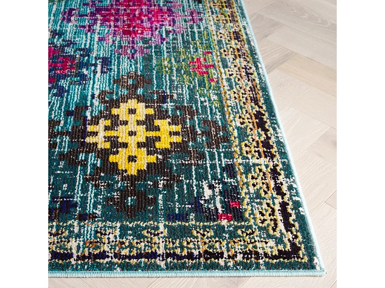 Tapis Bleu/Multicolore 91 X 152 cm - Lunya