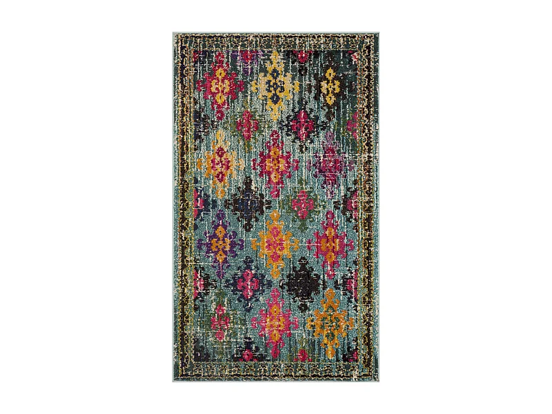 Tapis Bleu/Multicolore 91 X 152 cm - Lunya