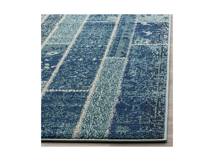 Tapis Bleu/Multicolore 91 X 152 cm - Effi