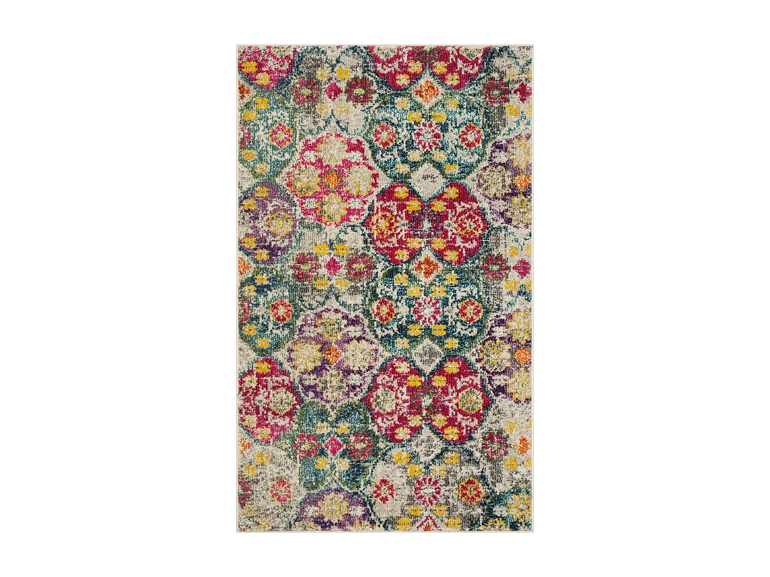 Tapis Gris/Rose 91 X 152 cm - Mandore Area