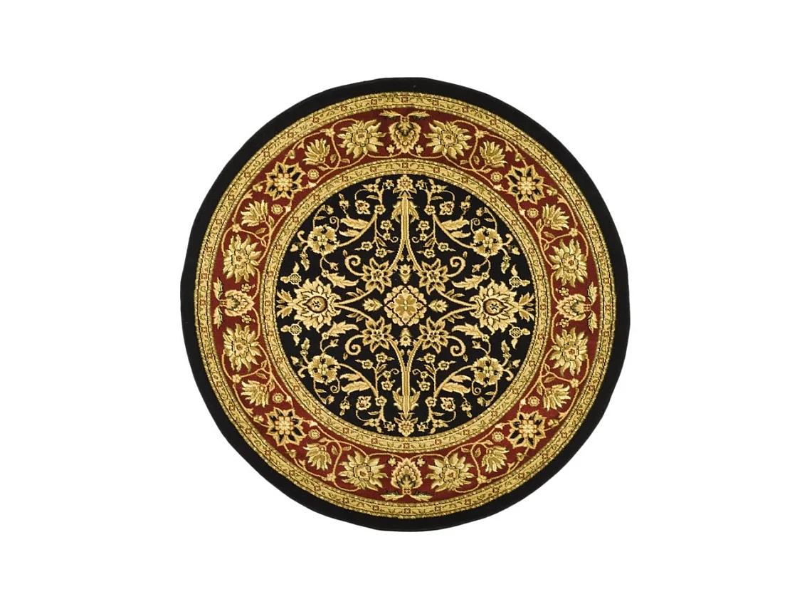 Tapis Noir/Beige 122 X 122 cm - Faeryn