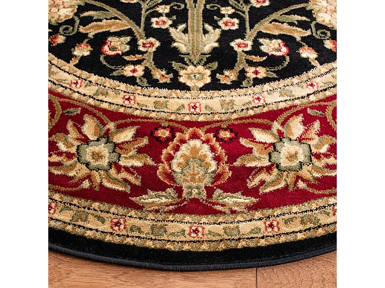 Tapis Noir/Beige 122 X 122 cm - Faeryn