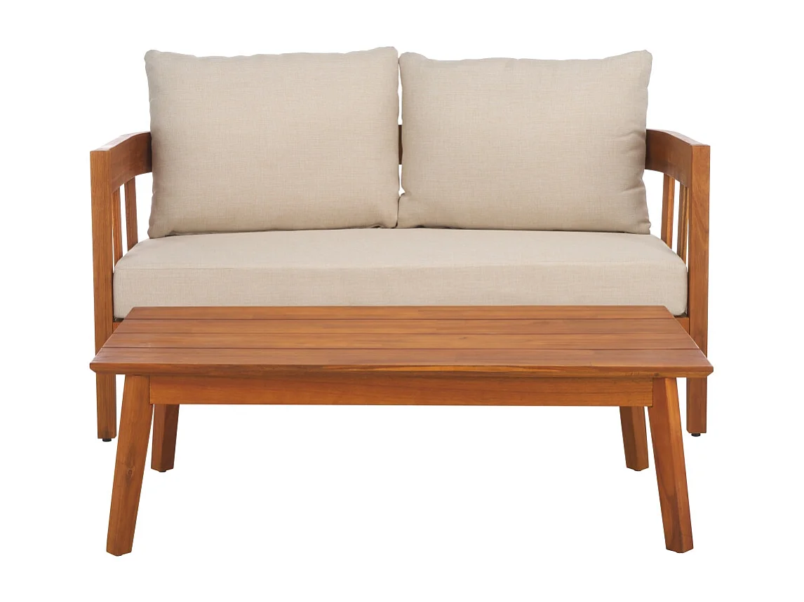 Ensemble d'extérieur Taupe 45 x 80 x 140 cm - Owen