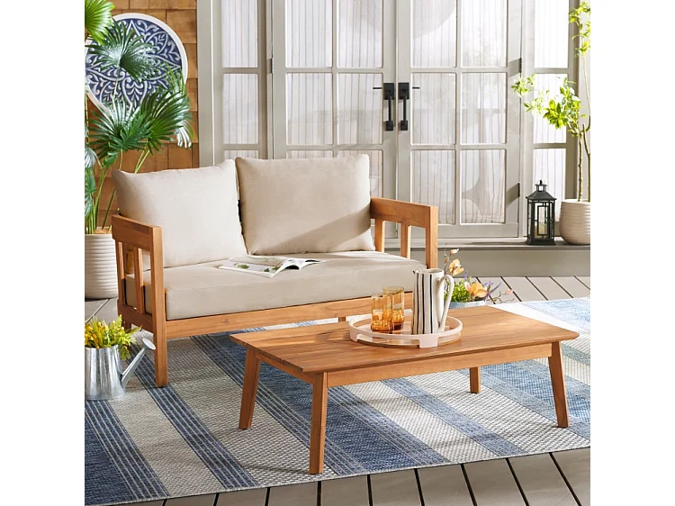 Ensemble d'extérieur Taupe 45 x 80 x 140 cm - Owen