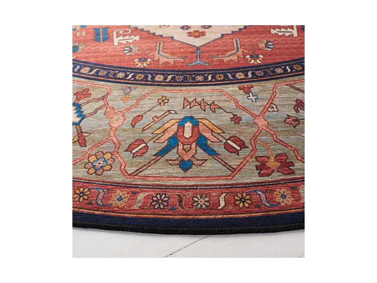 Tapis Rouille/Bleu 244 X 244 cm - Bishop