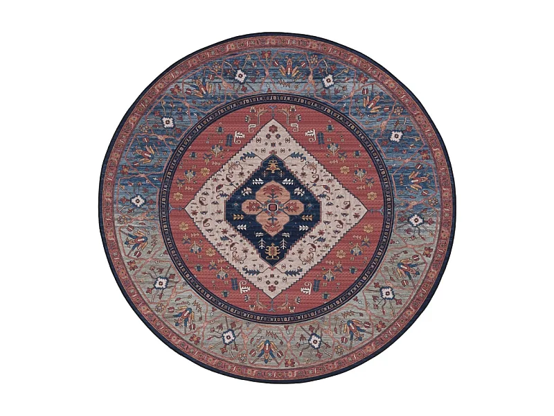 Tapis Rouille/Bleu 244 X 244 cm - Bishop