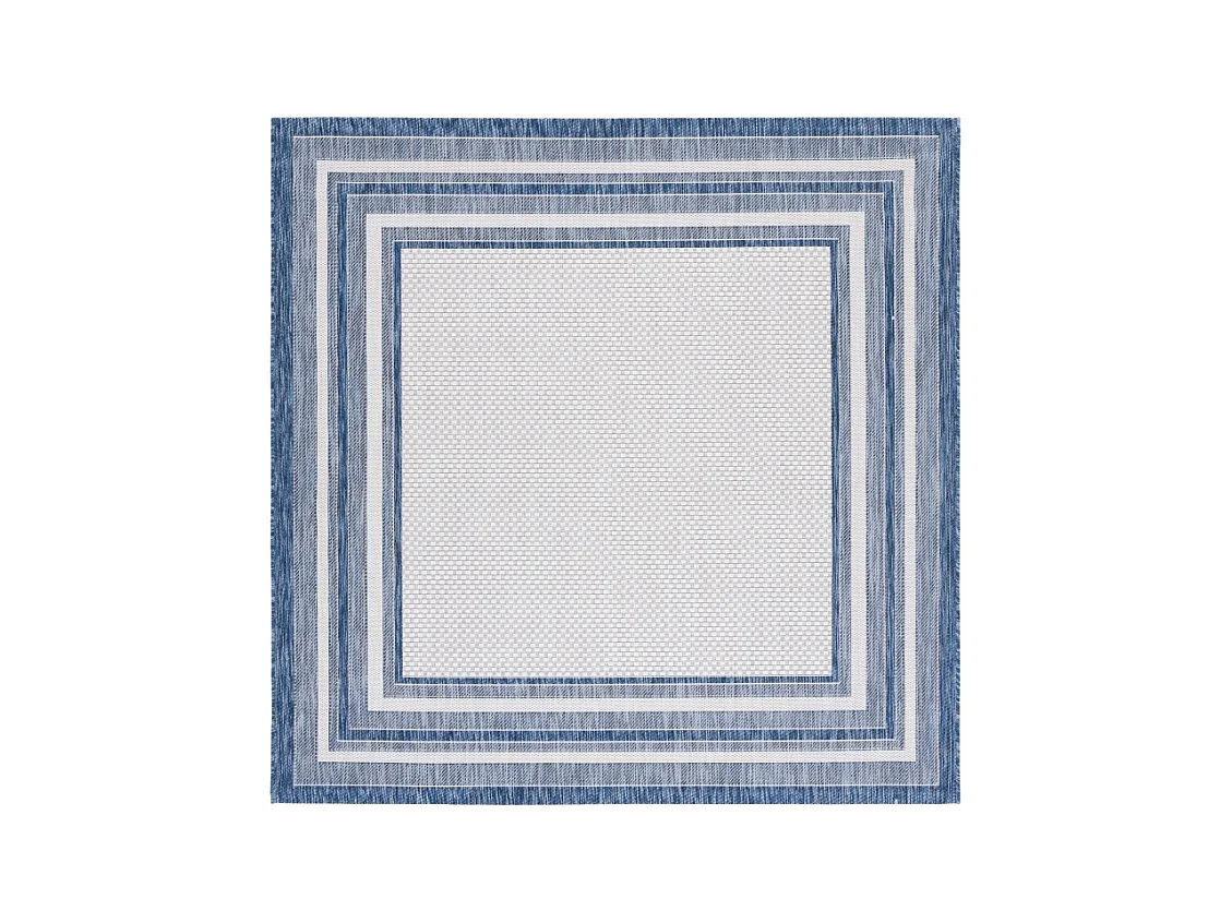 Tapis Ivoire/Marine 160 X 160 cm - Aeliana