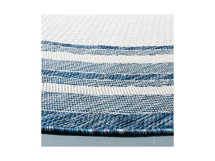 Tapis Ivoire/Marine 160 X 160 cm - Aeliana