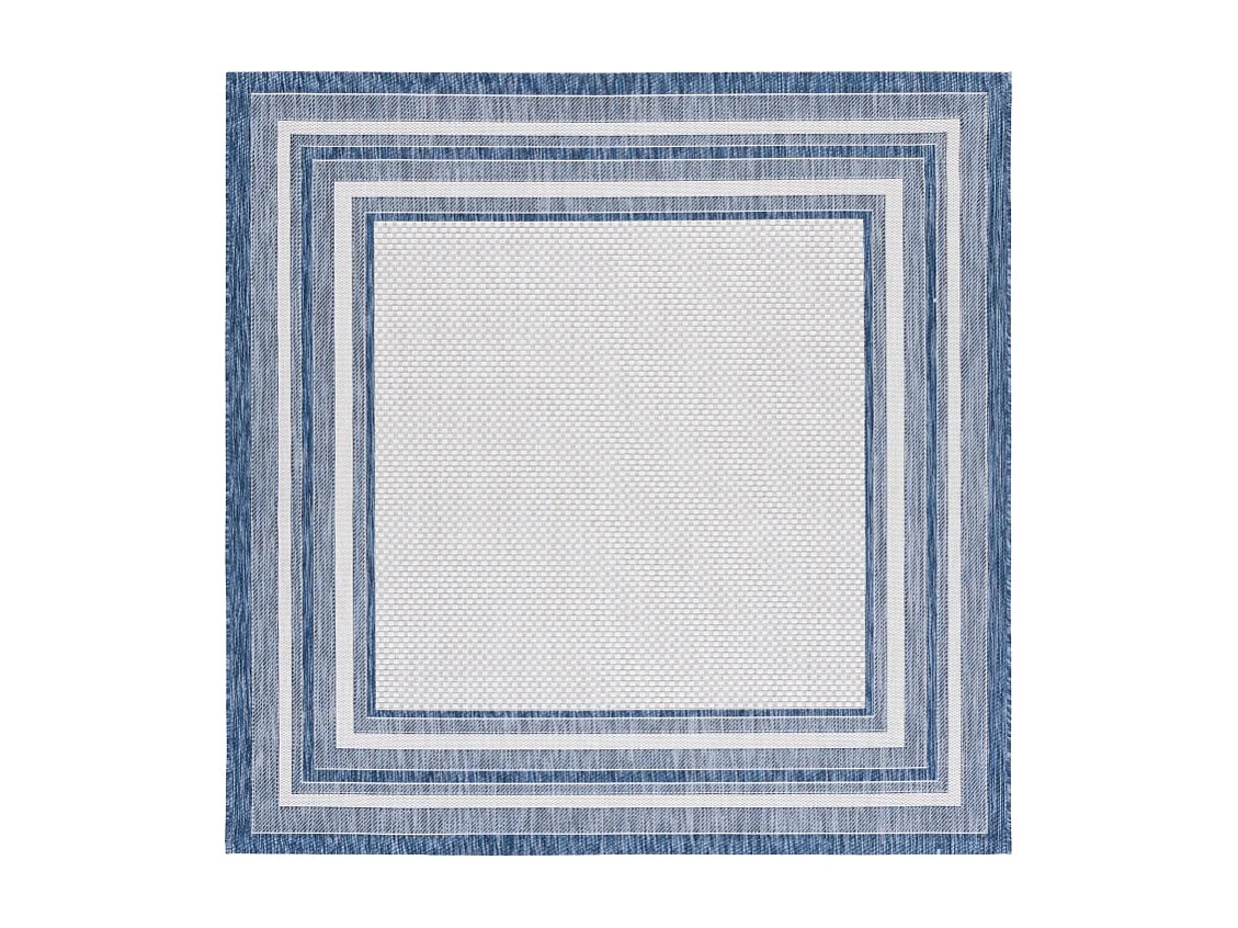 Tapis Ivoire/Marine 160 X 160 cm - Aeliana