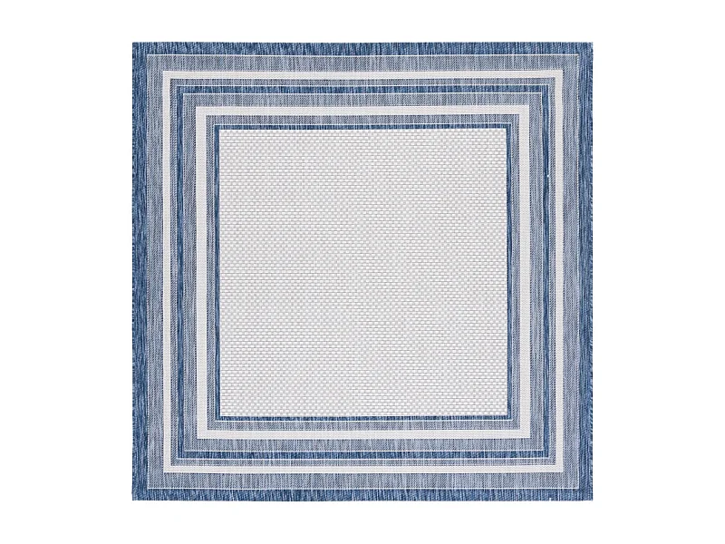 Tapis Ivoire/Marine 160 X 160 cm - Aeliana