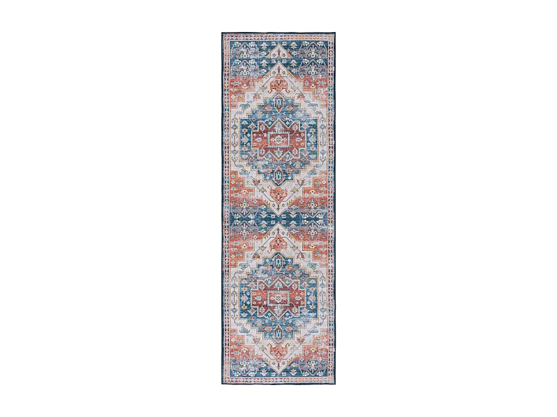 Tapis Bleu/Rouge 76 X 244 cm - Mirella