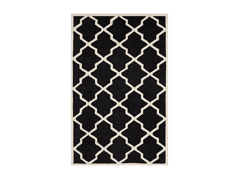 Tapis Noir/Neutre 152 X 244 cm - Carbone