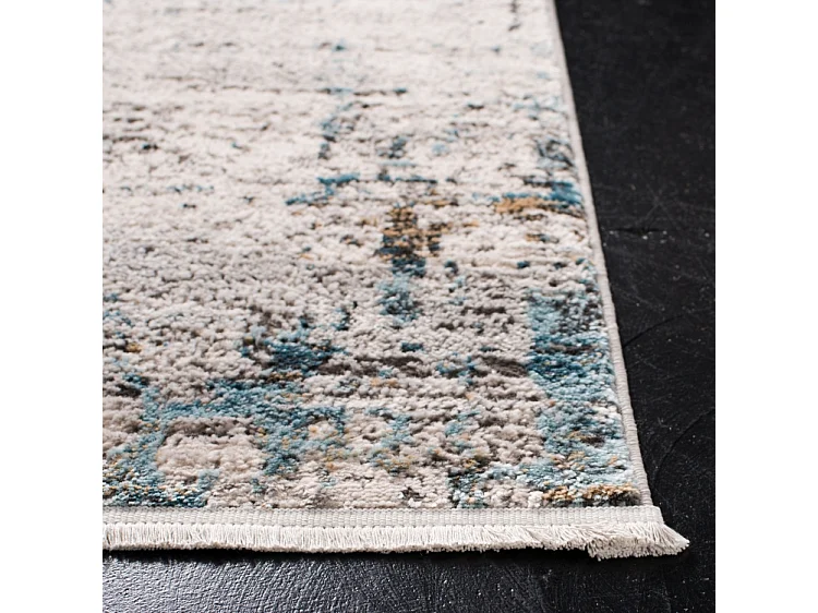 Tapis Neutre/Bleu Marine 91 X 152 cm - Adalynn