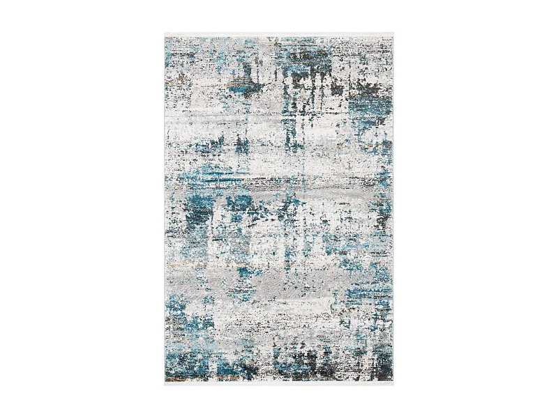 Tapis Neutre/Bleu Marine 91 X 152 cm - Adalynn