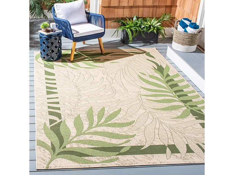 Tapis Vert/Beige 201 X 290 cm - Zofia