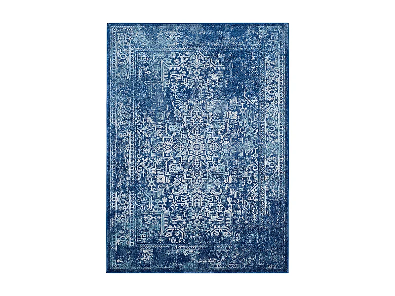 Tapis Bleu Marine/Neutre 201 X 274 cm - Aria