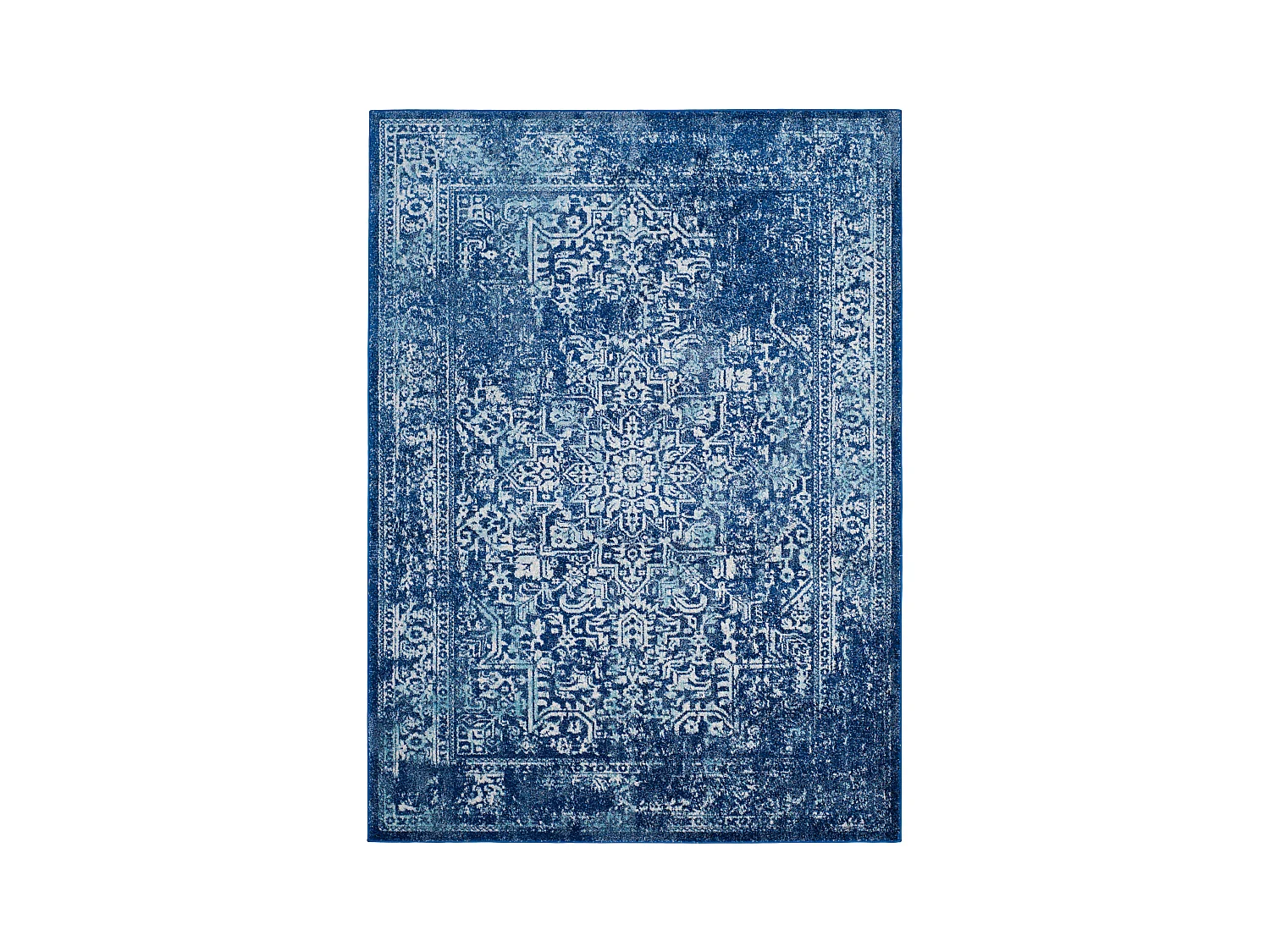 Tapis Bleu Marine/Neutre 201 X 274 cm - Aria