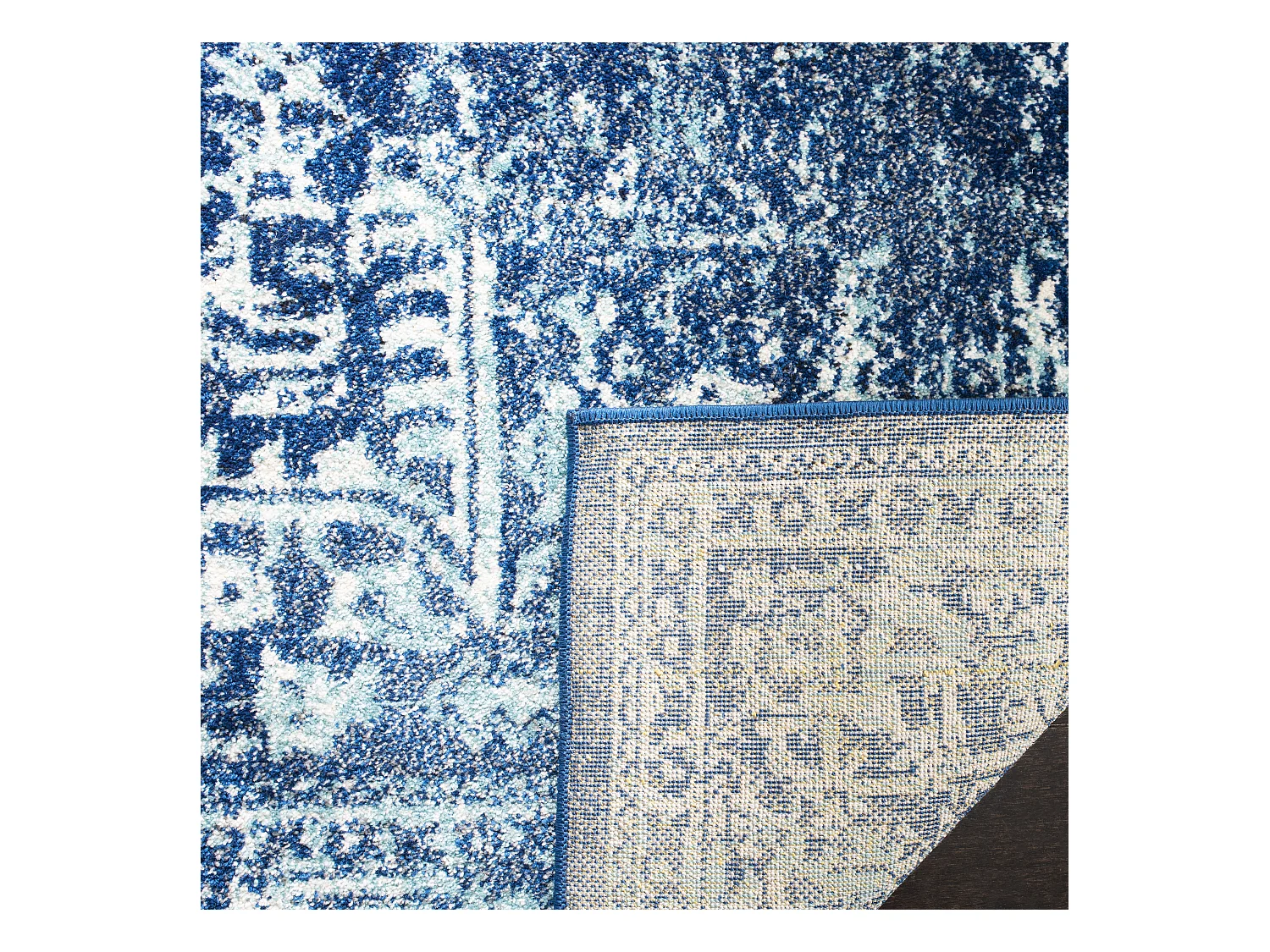 Tapis Bleu Marine/Neutre 201 X 274 cm - Aria