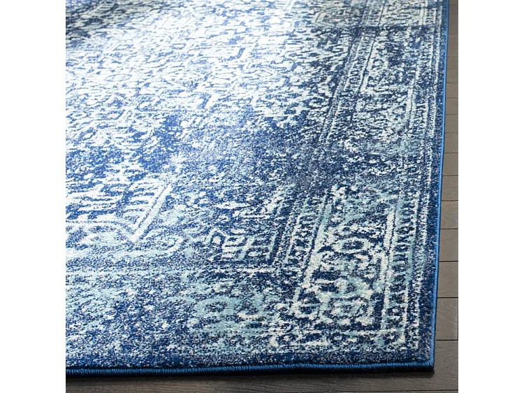 Tapis Bleu Marine/Neutre 201 X 274 cm - Aria