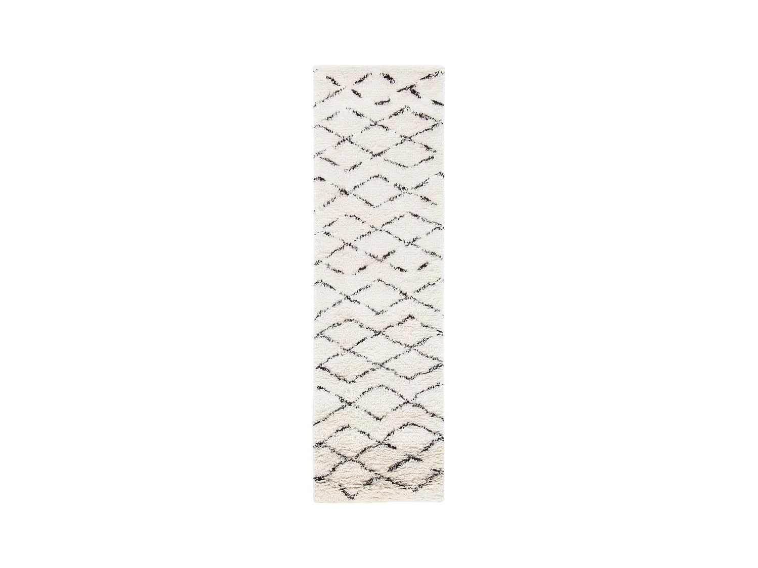 Tapis Blanc/Marron 69 X 244 cm - Cyrene