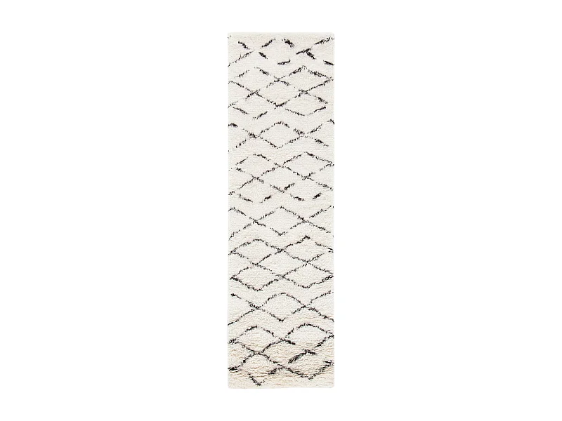 Tapis Blanc/Marron 69 X 244 cm - Cyrene
