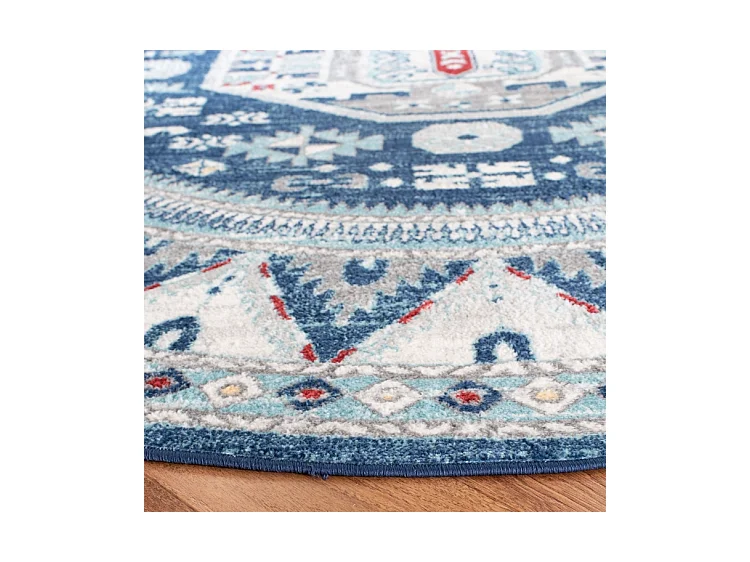 Tapis Bleu/Neutre 201 X 201 cm - Kara