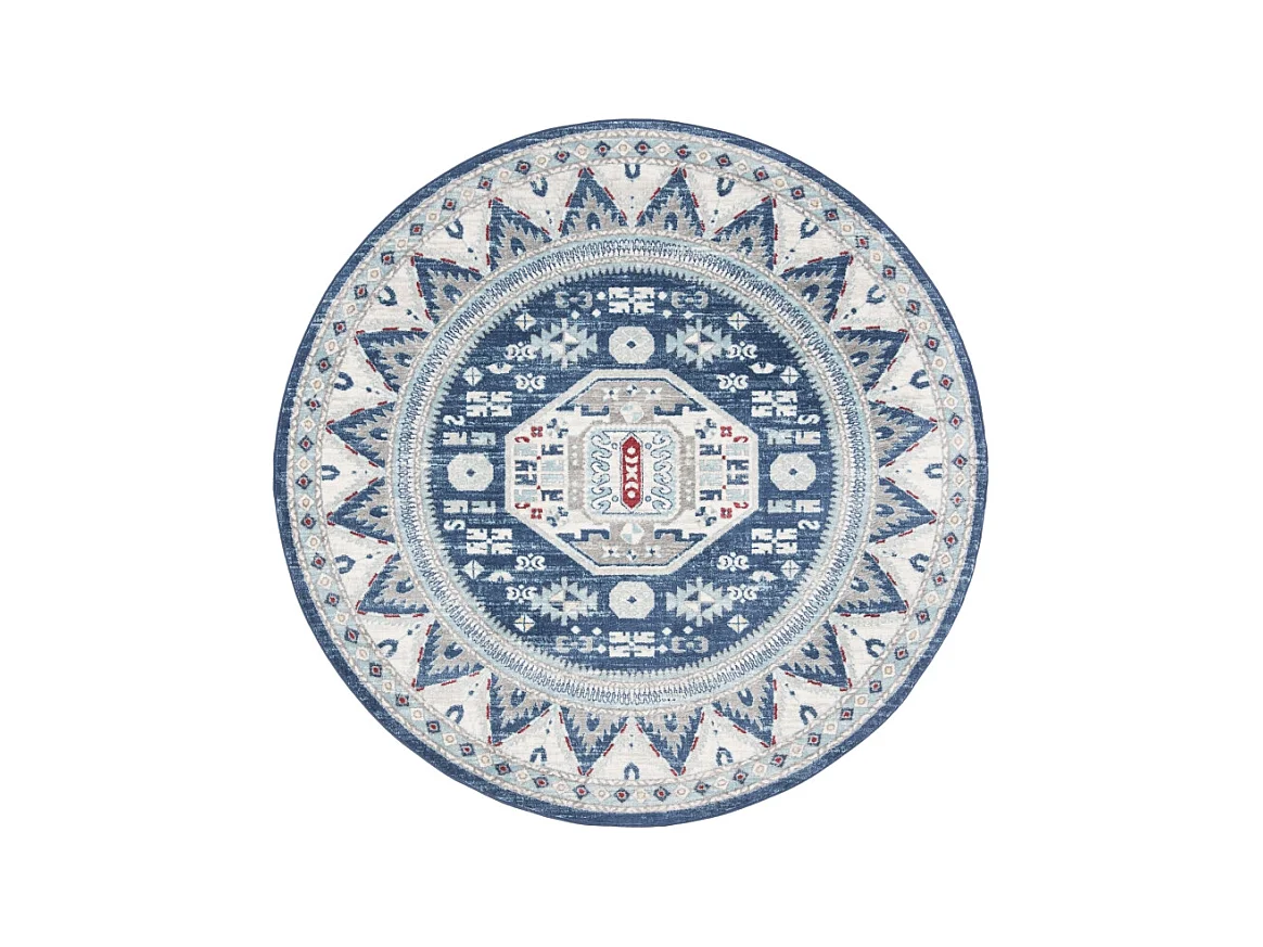 Tapis Bleu/Neutre 201 X 201 cm - Kara