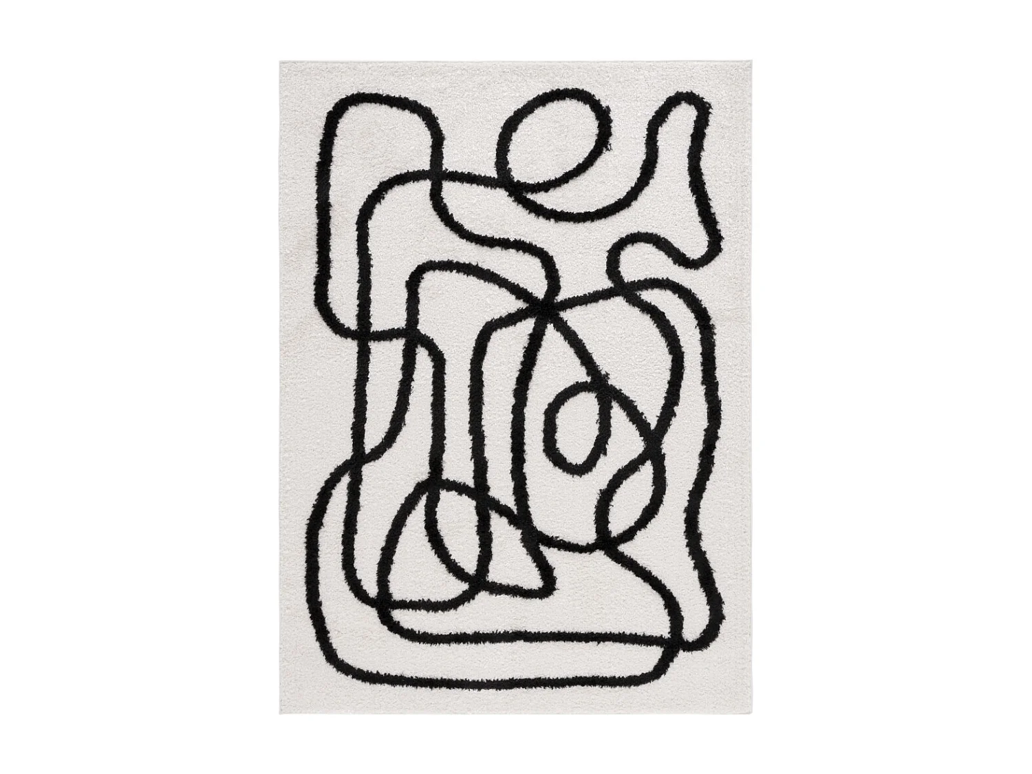 Tapis Ivoire/Noir 183 X 274 cm - Verena