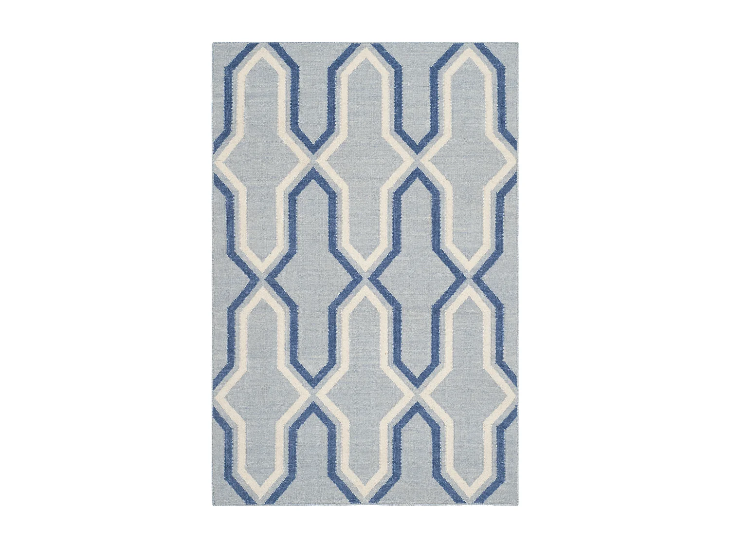 Tapis Bleu/Bleu Marine 91 X 152 cm - Ana