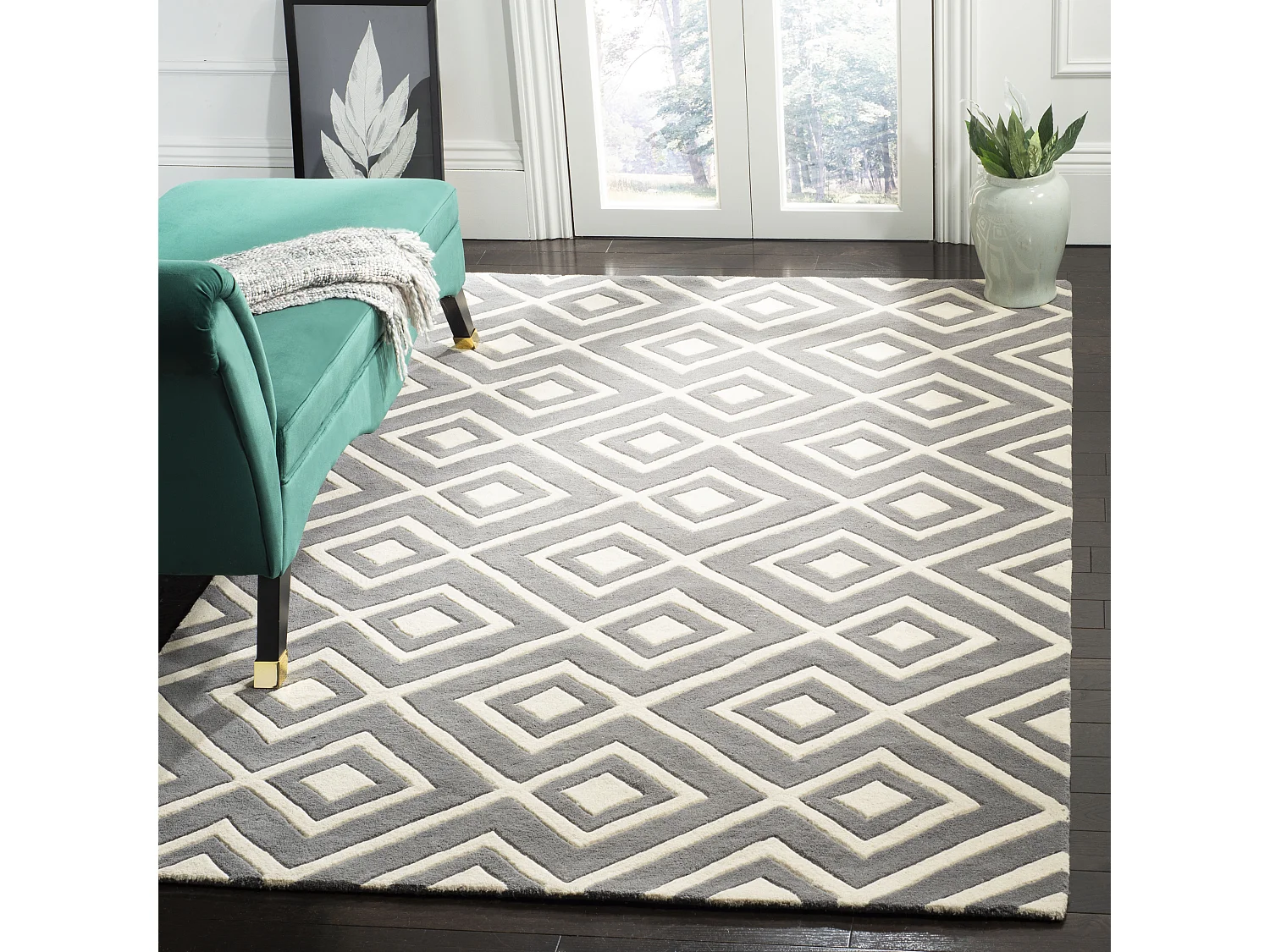 Tapis Gris/Neutre 152 X 244 cm - Verity