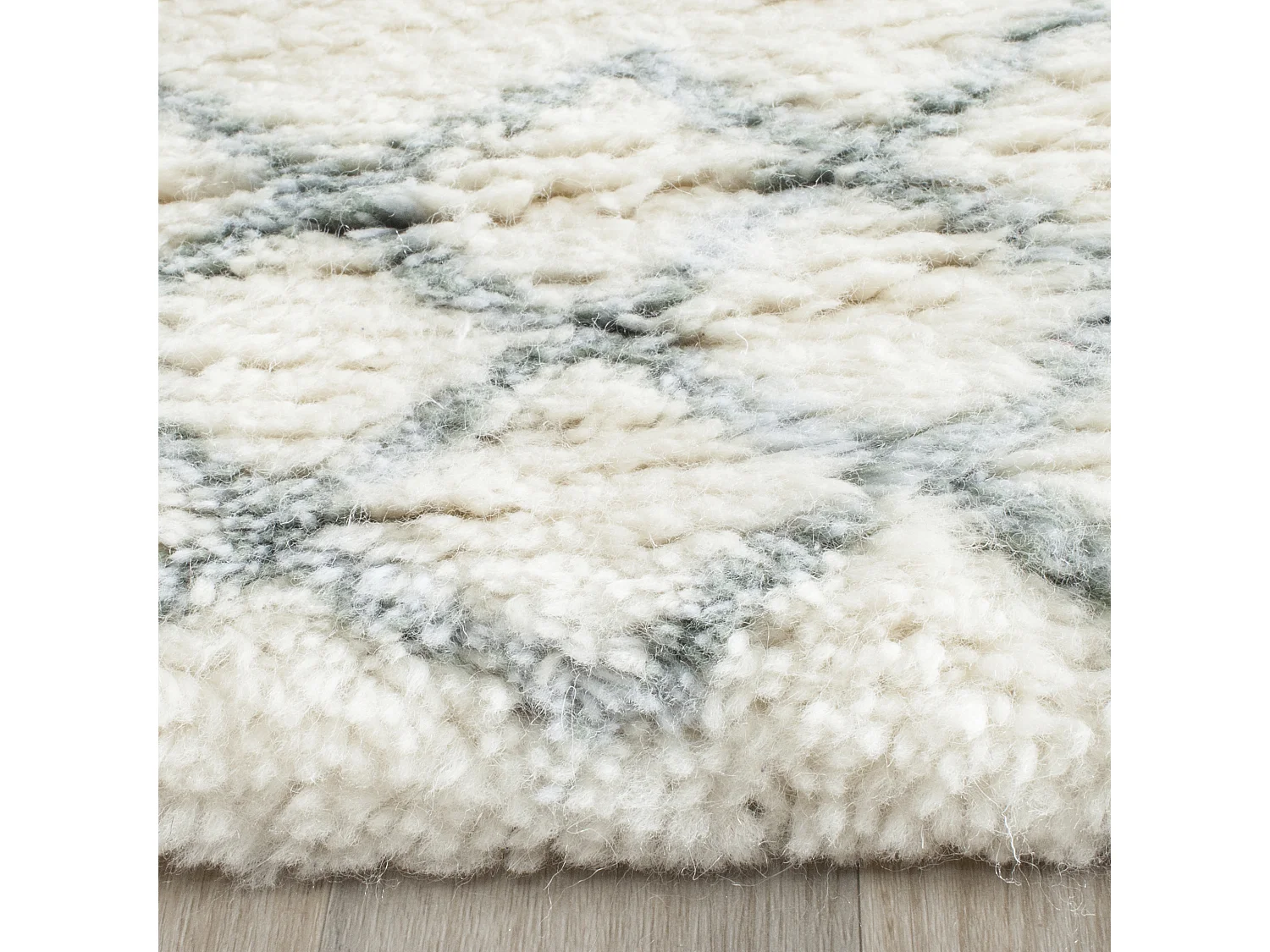 Tapis Neutre/Bleu 69 X 244 cm - Laszlo