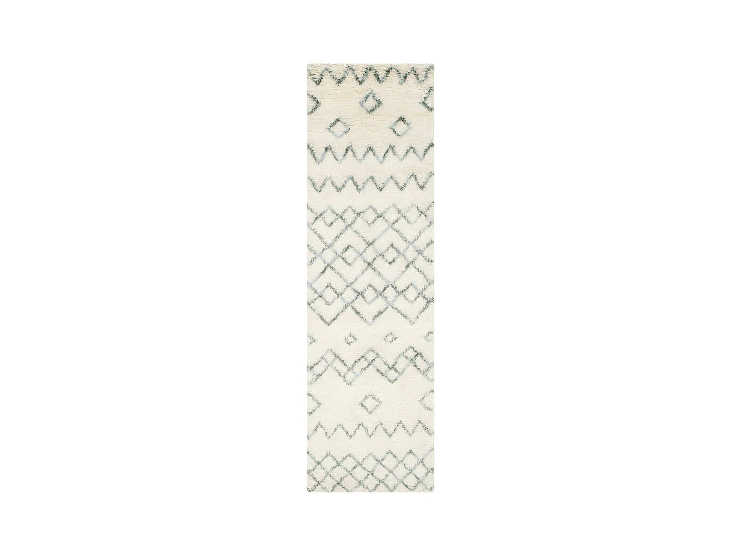 Tapis Neutre/Bleu 69 X 244 cm - Laszlo